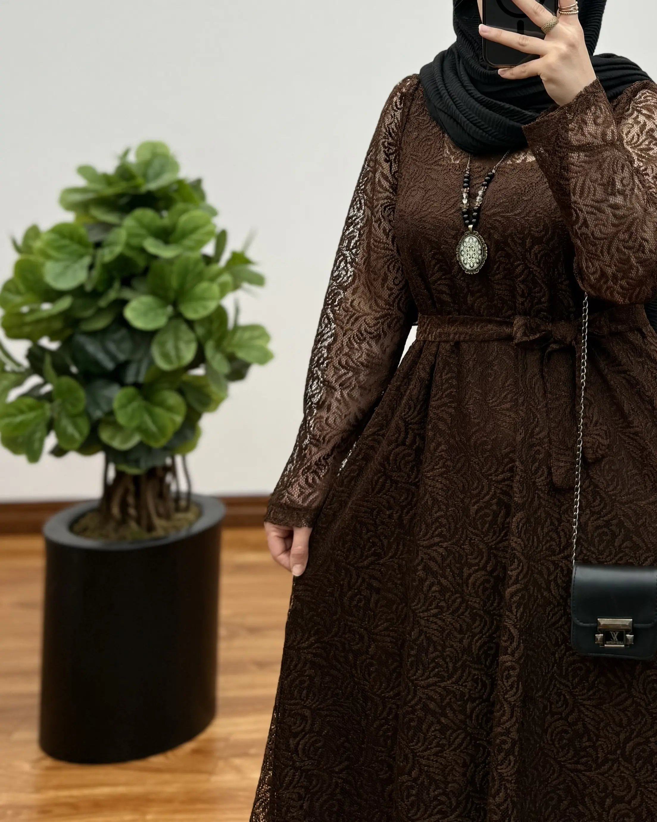 پیراهن مزونی سوپر کلوش دانتل